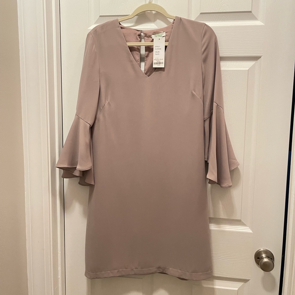 Jade Melody Tam Taupe Dress, Size L